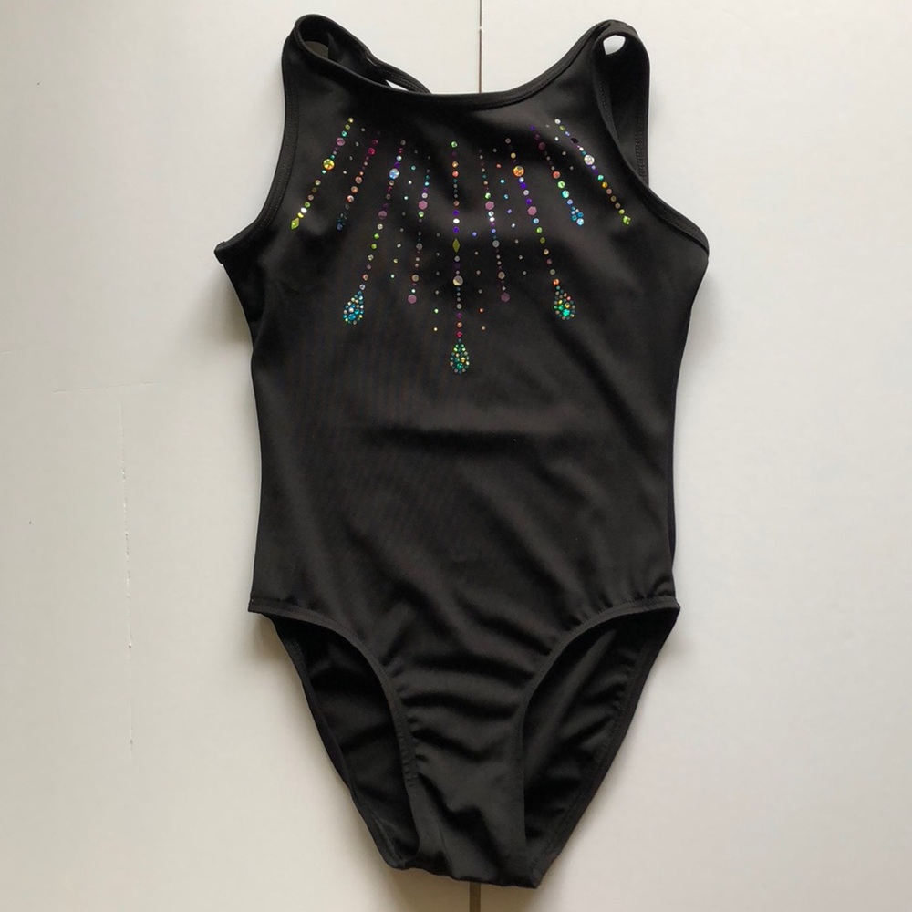 tumblewear gymnastics leotard kids medium